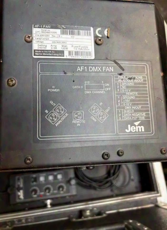 JEM AF-1 Ventilator inkl. Case