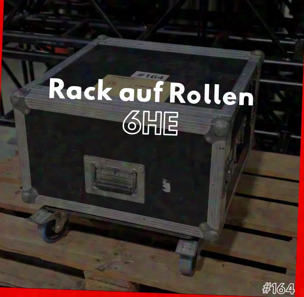 #164 Rack auf Rollen 6HE 40cm Einbautiefe