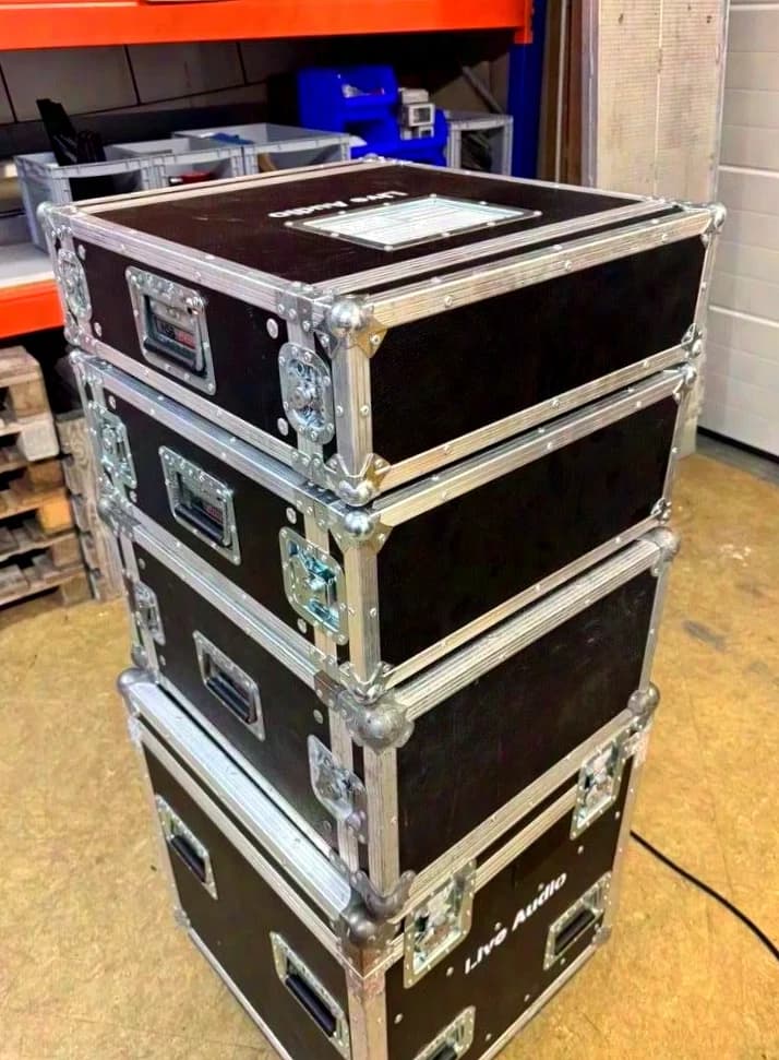 19" NSB Flightcases, Double Door Racks, schwarz, 3, 4 & 6 HE