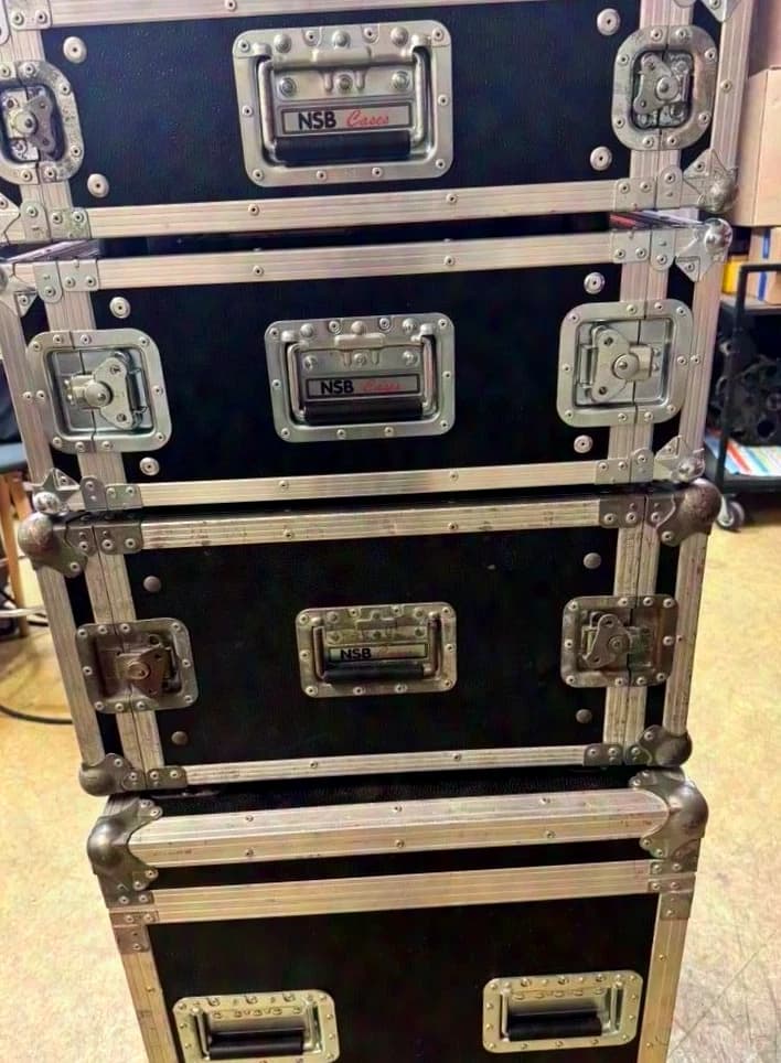 19" NSB Flightcases, Double Door Racks, schwarz, 3, 4 & 6 HE