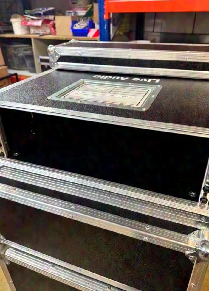 19" NSB Flightcases, Double Door Racks, schwarz, 3, 4 & 6 HE