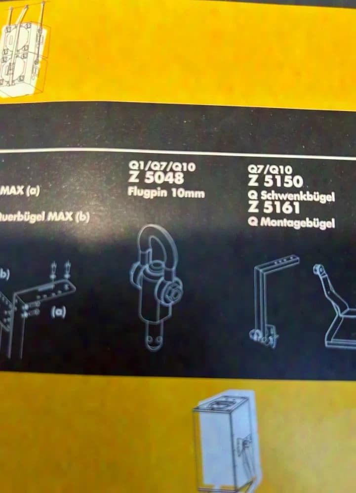 4 d&b Audiotechnik Z5048 Flugpin