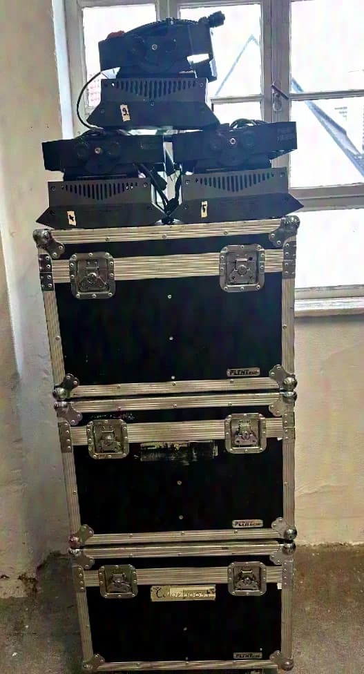 9x Stairville/Varytec Color Boost 225 inkl. Case