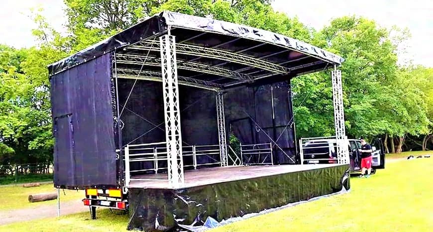 Alspaw Profiled mobile stage M48 (8 x 6 x 5 m) Trailerbühne Mobile Bühne