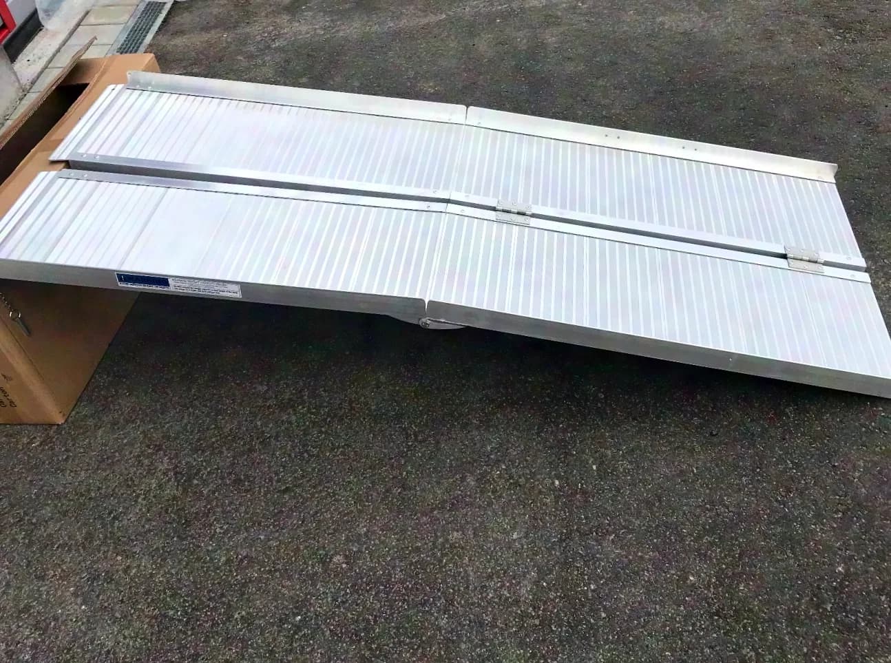 Alu-Rampe Alu Klapprampe Länge 183cm Max 272KG Veranstaltungstechnik