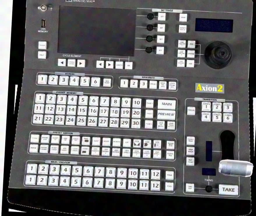 Analog Way Axion2 - Fernbedienung - Ref. ARC200 für Eikos Pulse etc.
