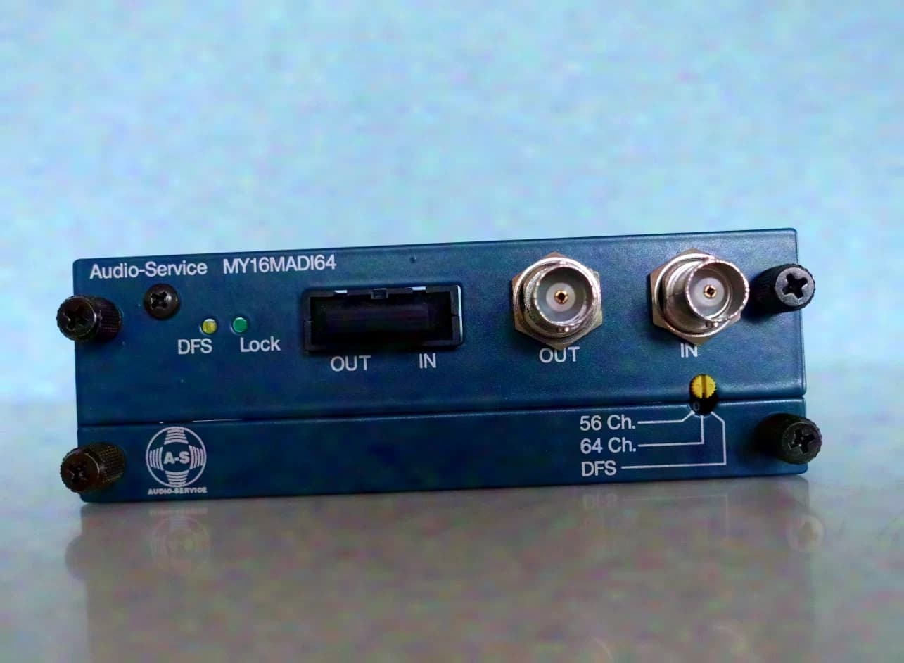Audio Service MADI-Interface MY16MADI64 für Yamaha DM1000 (32 Kanäle bei 48kHz) und andere YAMAHA-Konsolen