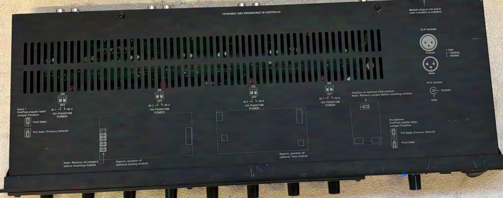 Australian Monitor MX81 Mic Mixer