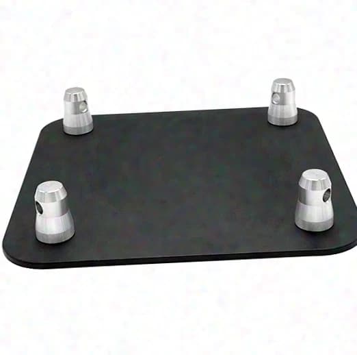 Black coated truss baseplates square - for all brands available!