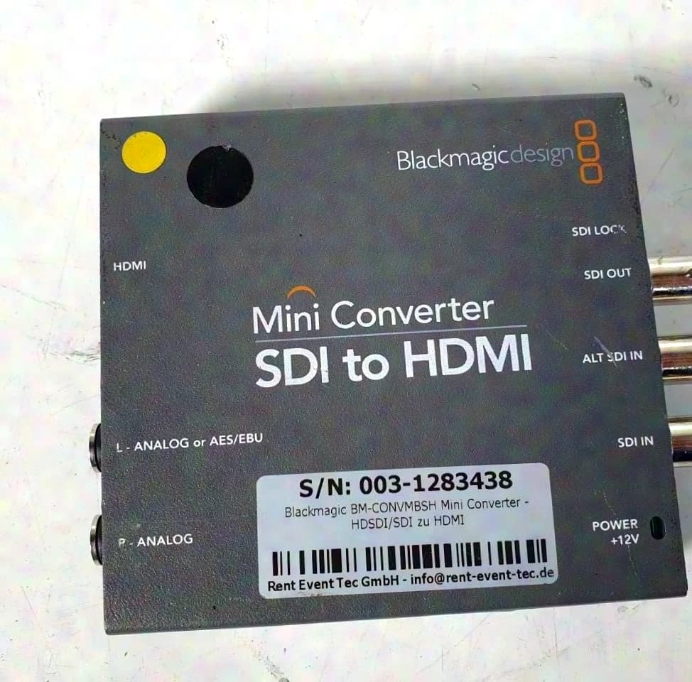 Blackmagic BM-CONVMBSH Mini Converter - HDSDI/SDI zu HDMI RET1164