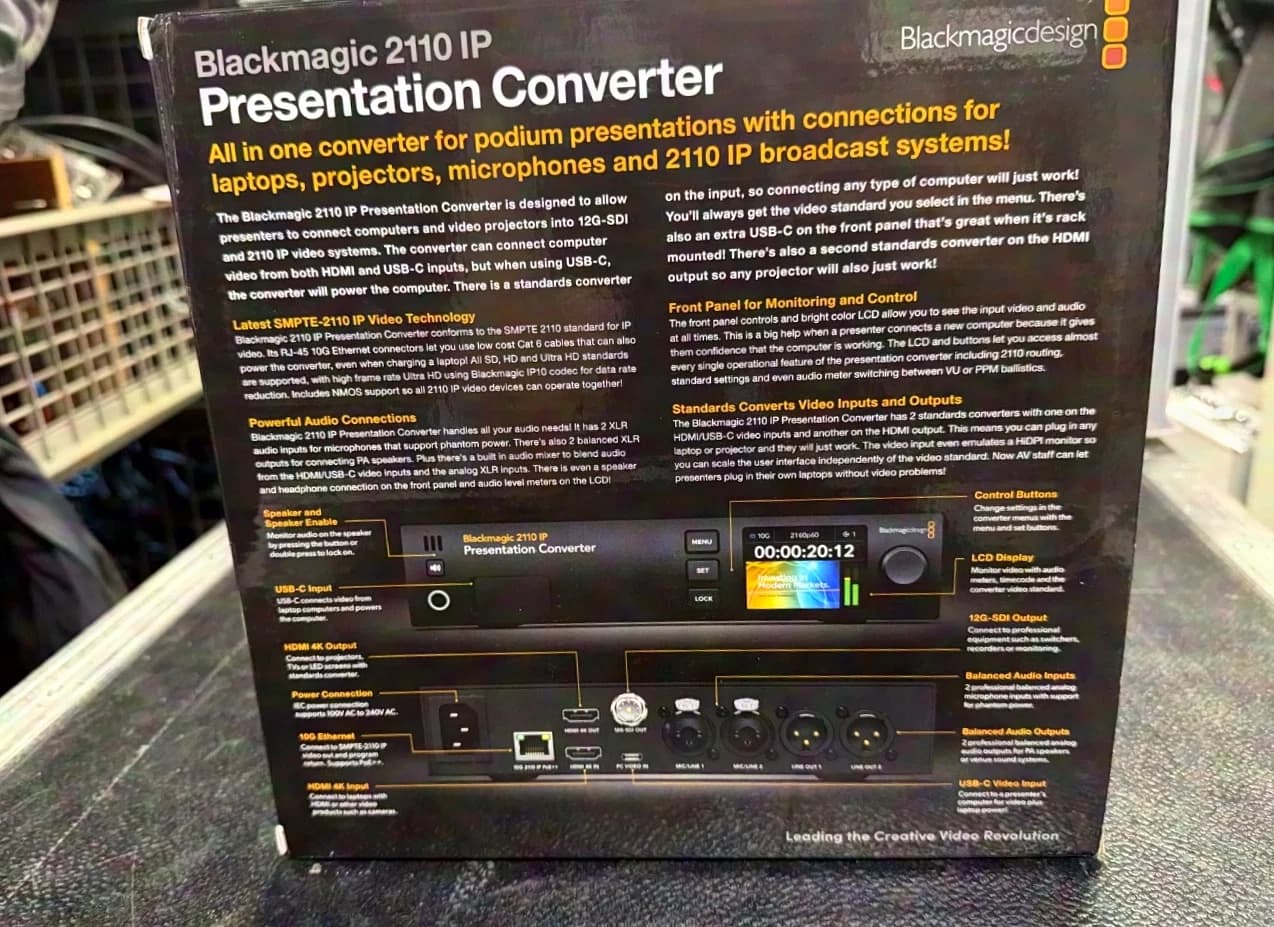 Blackmagic Design 2110 IP Presentation Converter