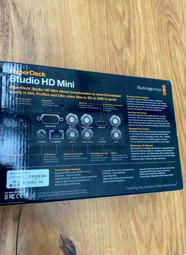 Blackmagic Design HyperDeck Studio HD Mini – Kompakter Broadcast-Rekorder