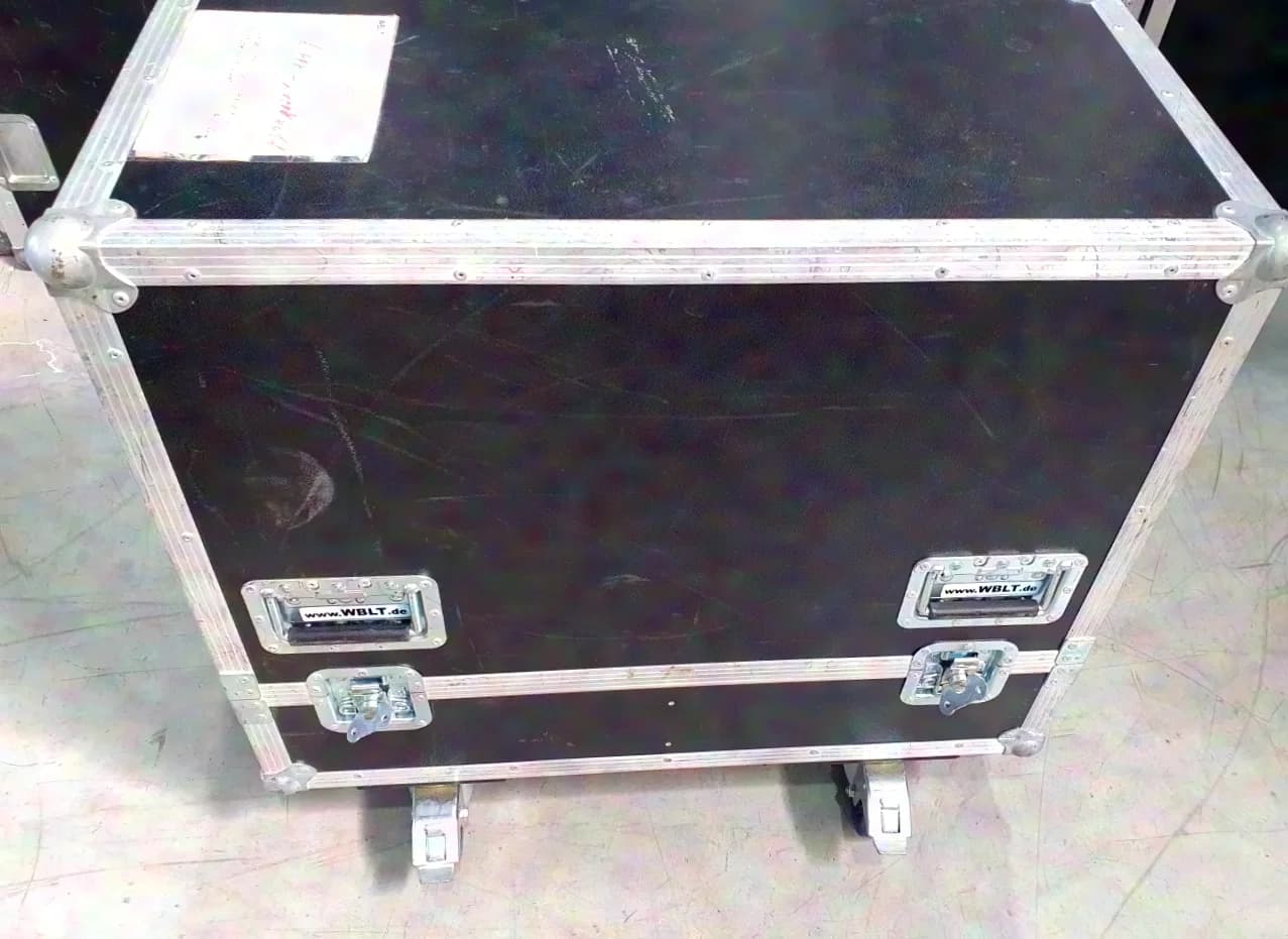 CASE Case für DB Flexsys 12 Zoll Monitore Lautsprecher Case mit Rollen schwarz ca. 80 x 45 x 80 cm mit 2 Fächern, 4 Butterflyverschlüssen "folgende Nr. immer angeben: 251*"