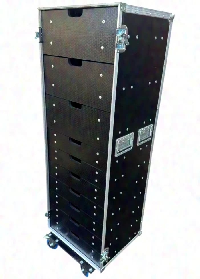 Casebase Mikrofon-Rack 7 x 2U + 3 x 4U