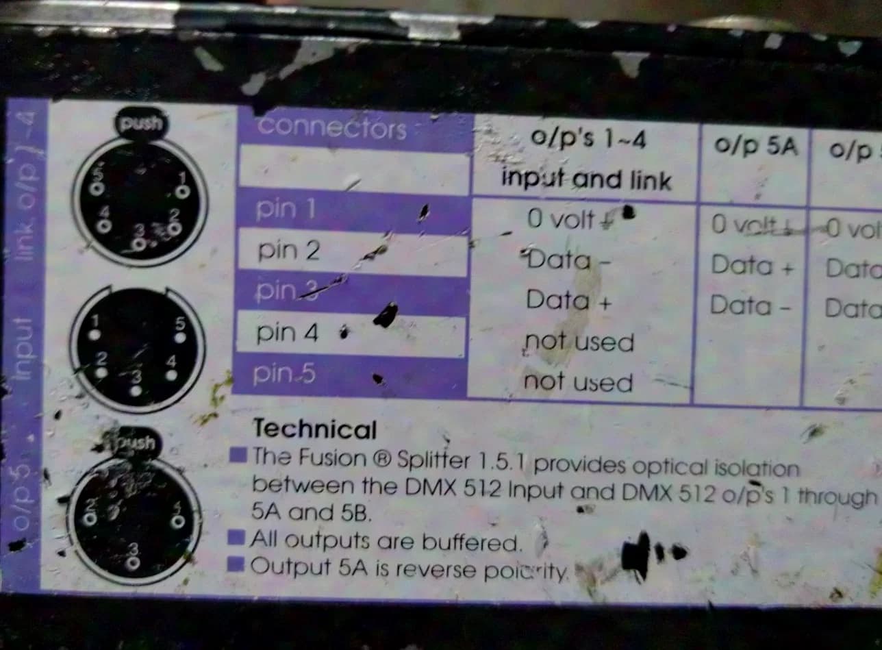Celco Fusion Splitter 1.5.1 / DMX Splitter / Booster 5pol. 3pol. / Rigging
