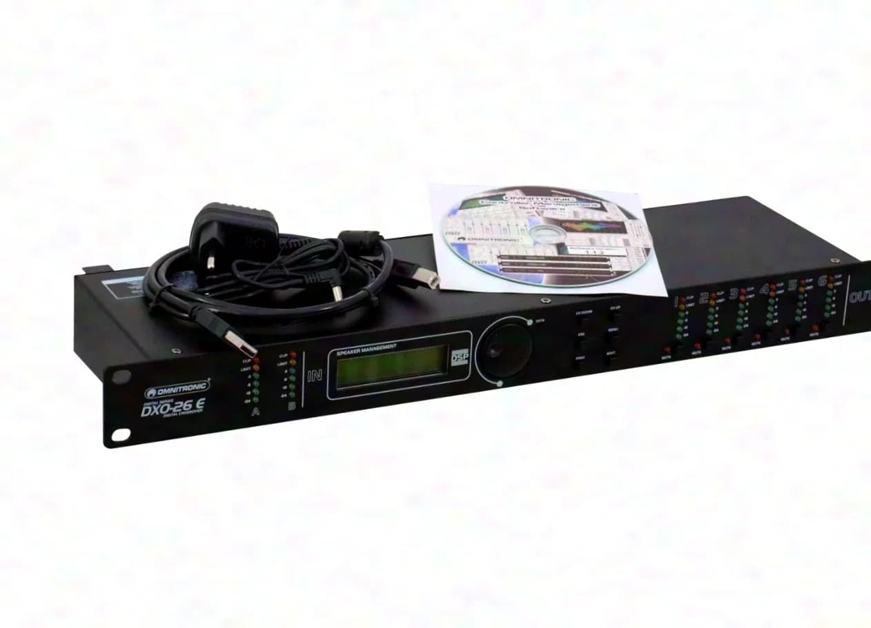Celto acoustique PA / Audio Set - 2 x Top, 1 x Sub, 1 x 4 Kanal Endstufe, 1 x Digitaler Controller, 3 HE Rack