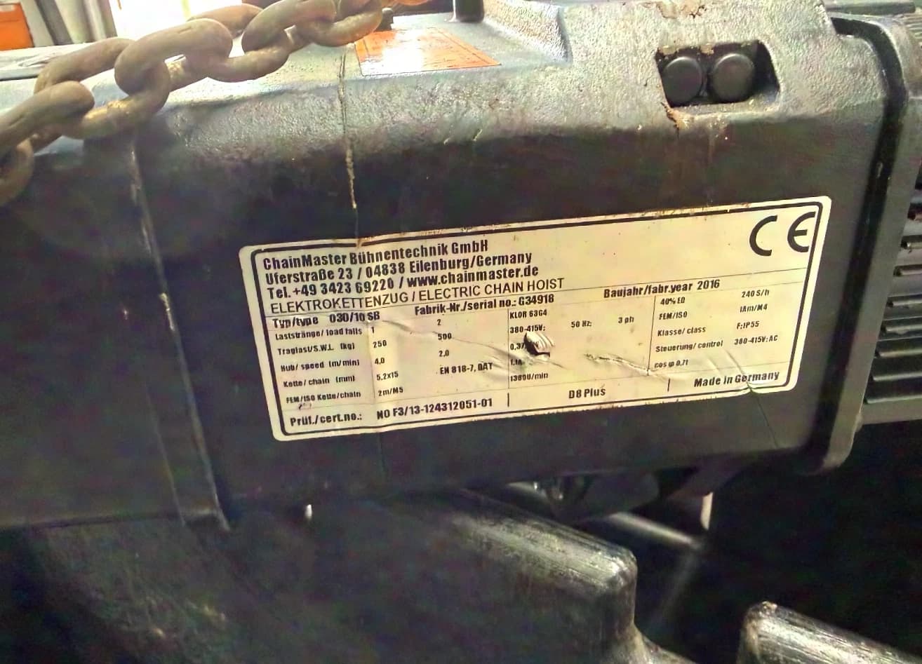 Chainmaster 250kg D8+, 18m Kette, silber
