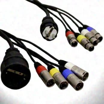 DMX AES/EBU Multicore 100m 4 Linien + Schuko (mit Case)