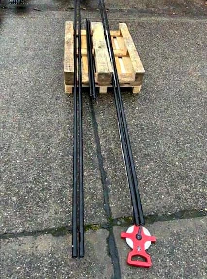 Design Droparme Dropstangen, schwarz Alu, Innenliegende Kabelführung, Verlängerbar Aluminium Rohr