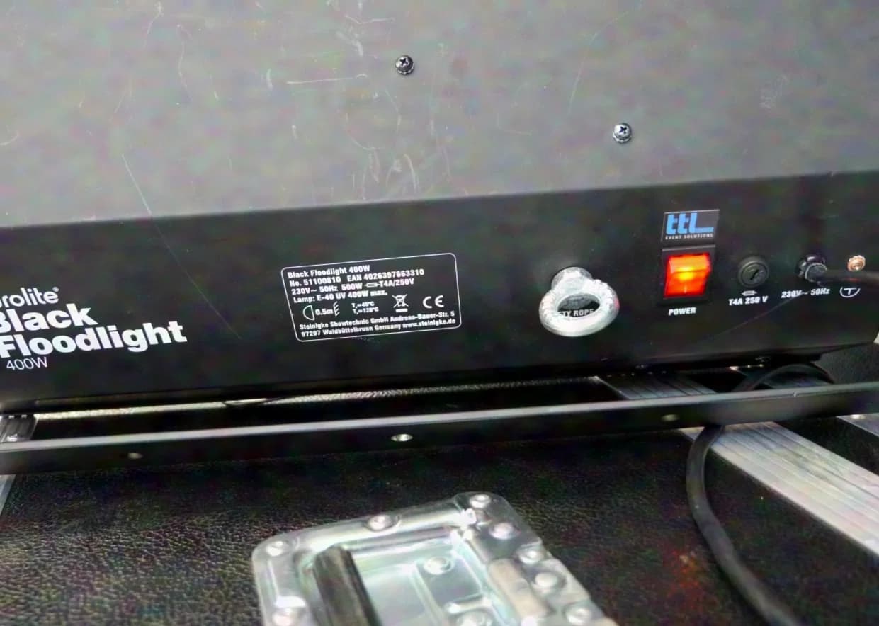 Eurolite Black Floodlight 400W UV-Licht 5 Stück