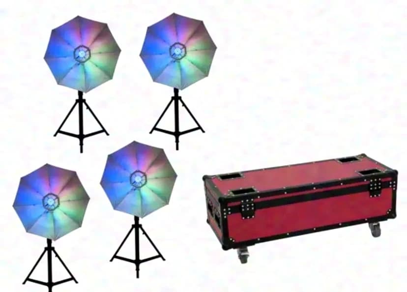 Eurolite LED-Umbrella 95 4er Set im Case