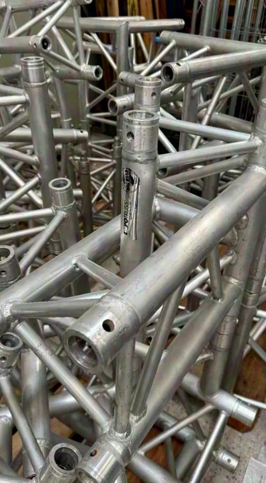 Expotruss X3K-30 T36 3-Weg T-Stück 3-Punkt-Traverse / Silber / horizontal
