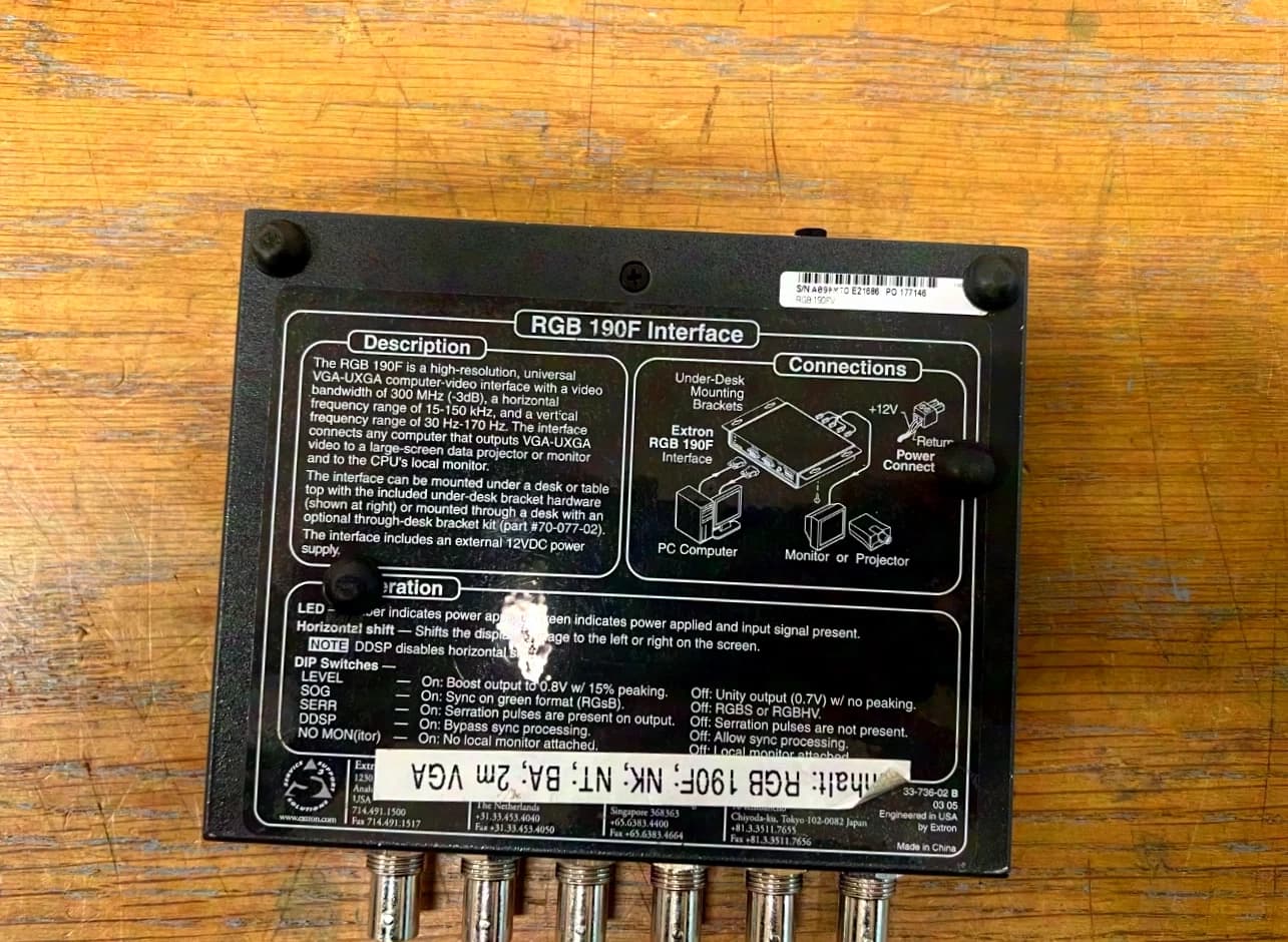 Extron RGB 190F(V)