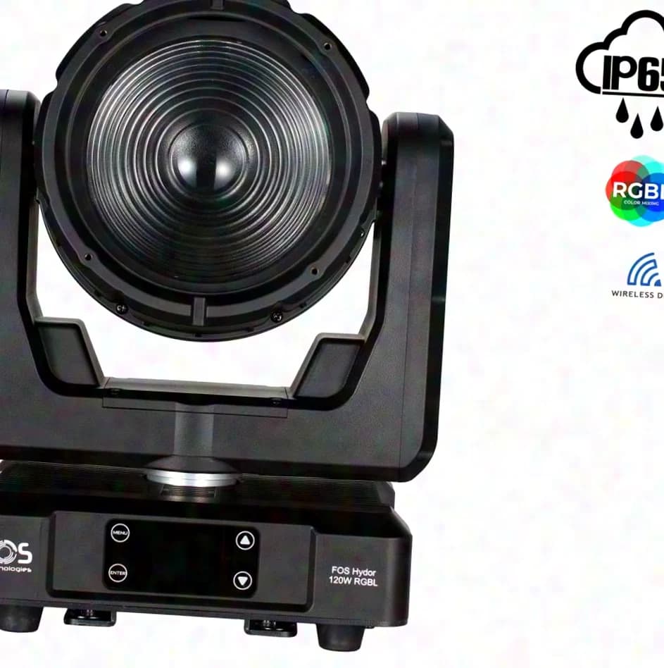 FOS Hydor 120W RGBL IP65 Zoom Tourset IP65 Outdoor Moving Heads NEU