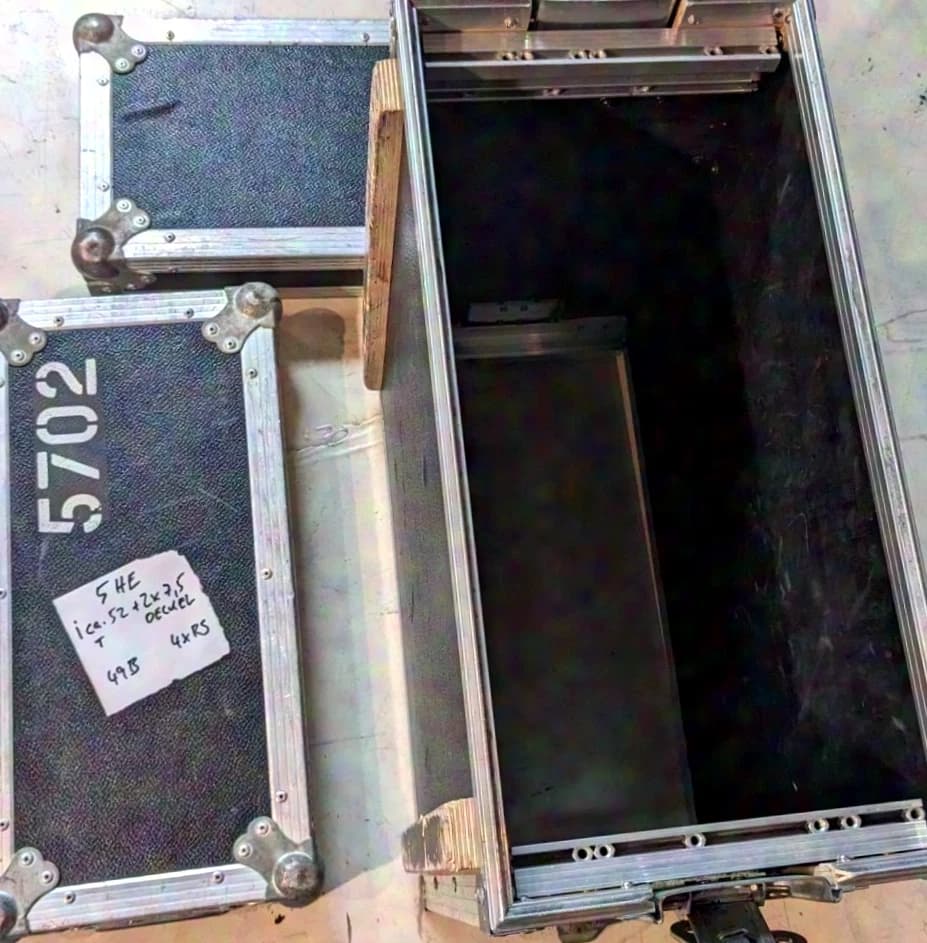 Flightcase 19" 5HE Handkoffer schwarz double door 700mm Tief Rack, 19" 5HE