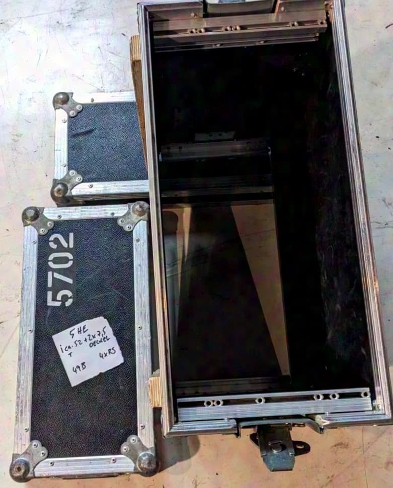 Flightcase 19" 5HE Handkoffer schwarz double door 700mm Tief Rack, 19" 5HE