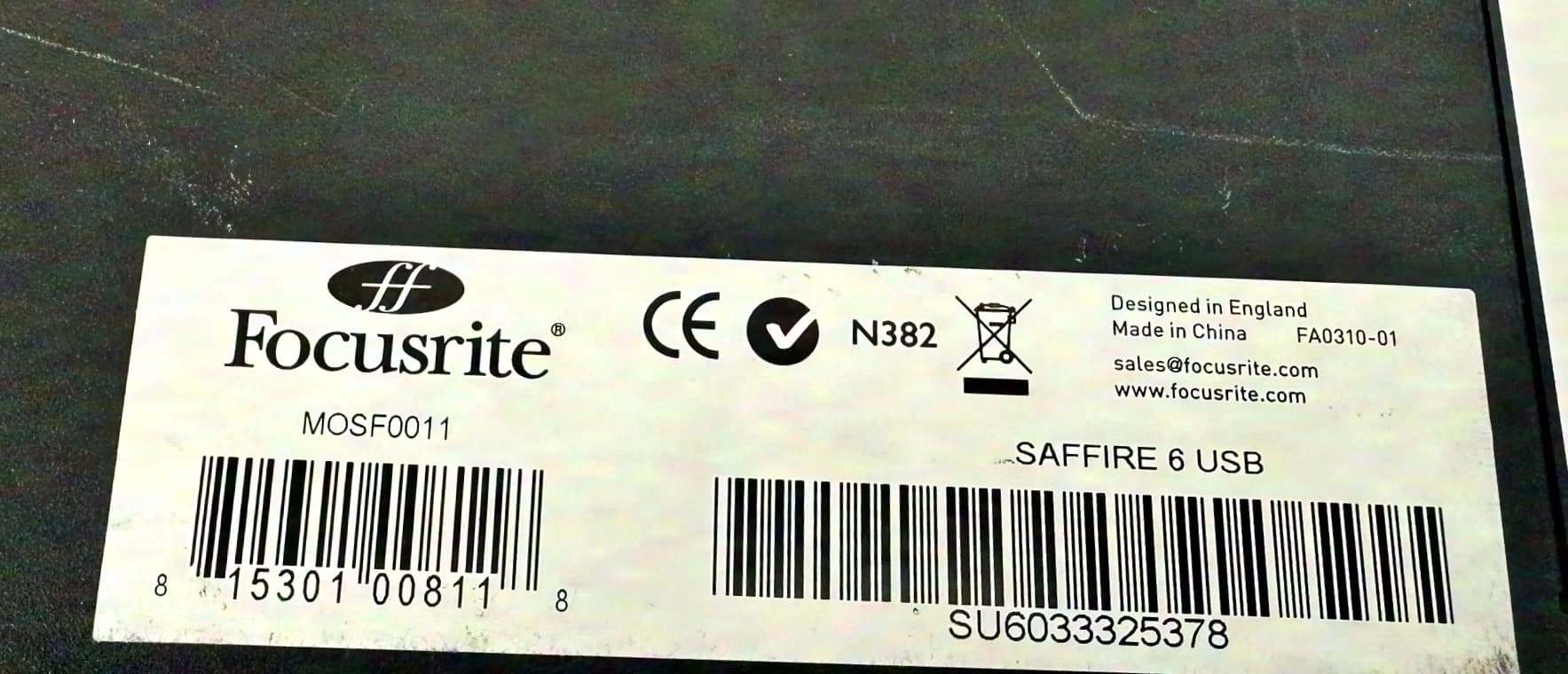 Focusride Saffire 6 USB gebrauchtes Audio-Interface
