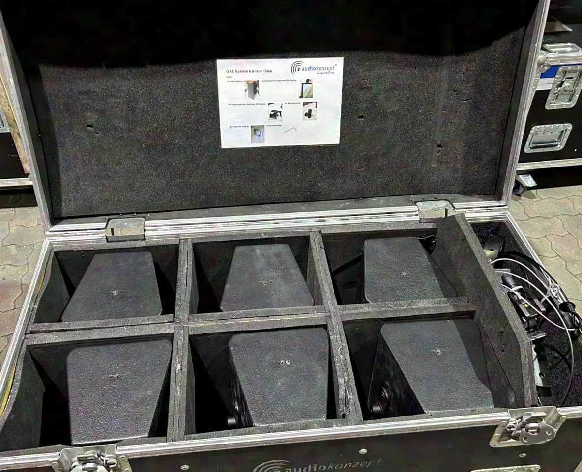 GAE System 6 - Set von 6 Stück im Case inkl. Flugbügel