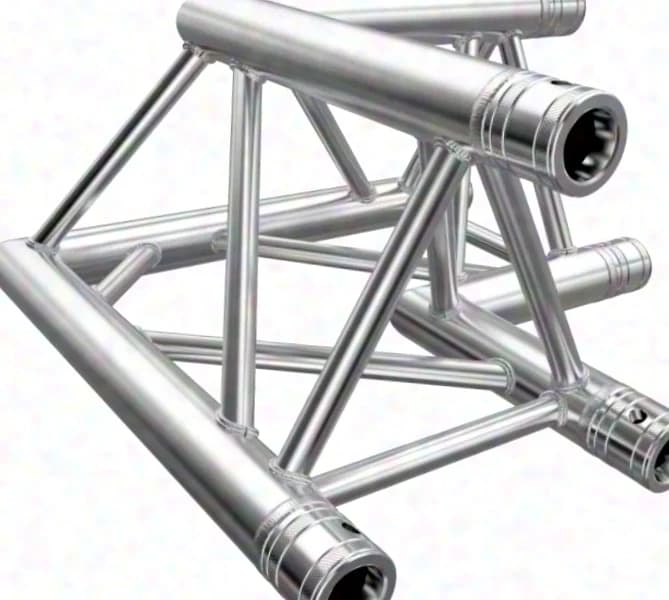 Global-, Euro- und Fix Truss, FD33 Dreipunkt-Traverse, 90° Ecke 1 Gurt oben
