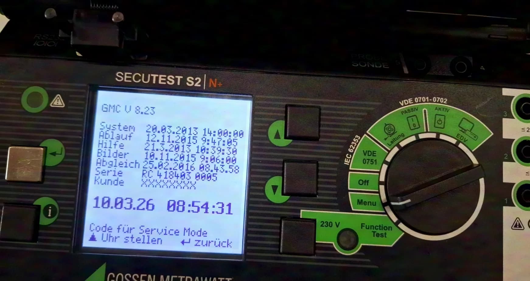 Gossen Metrawatt Secutest S2 N+