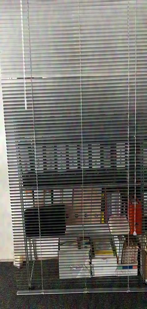 Große Jalousie silber 2,20 x 1,00 meter neuwertig