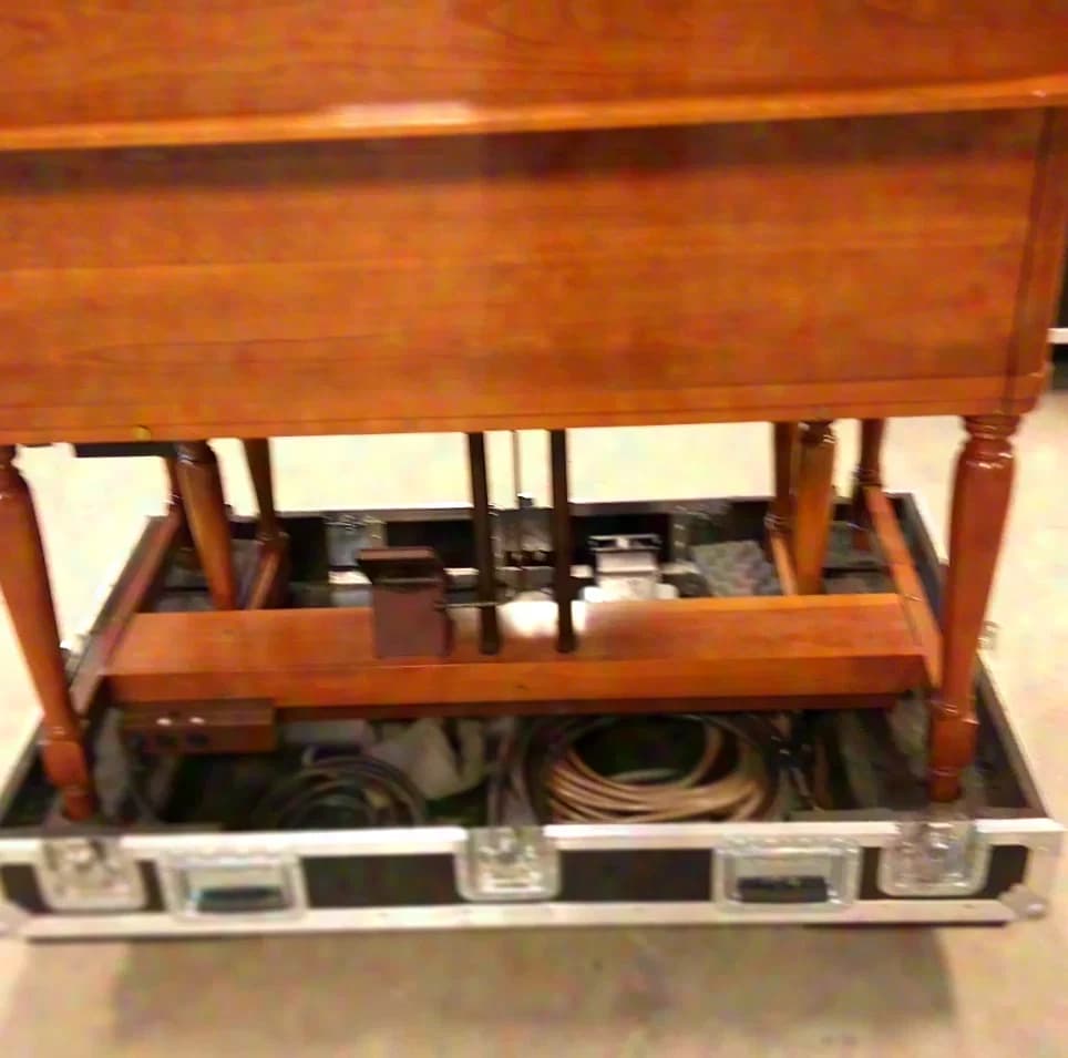 Hammond-Orgel B3 (hergestellt 1959) mit Basspedalen, 2 Leslie 122-Lautsprecherboxen und Reparaturkit mit Tourcase