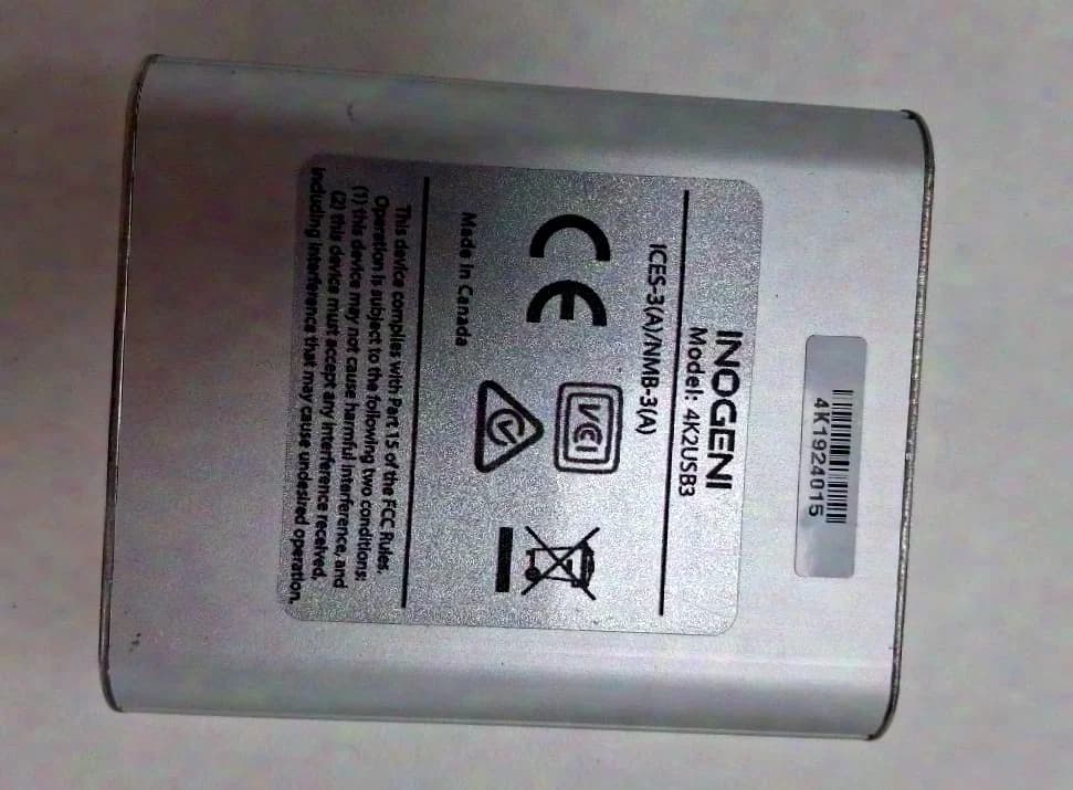 INOGENI USB Konverter, 4K2USB3 HDMI auf USB 3.0 (4K)