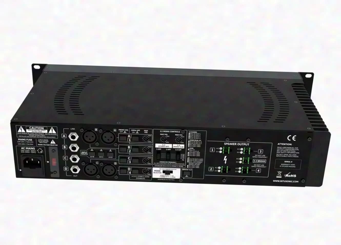 INTUSONIC 4SDL160 Class-D Verstärker 4x150W
