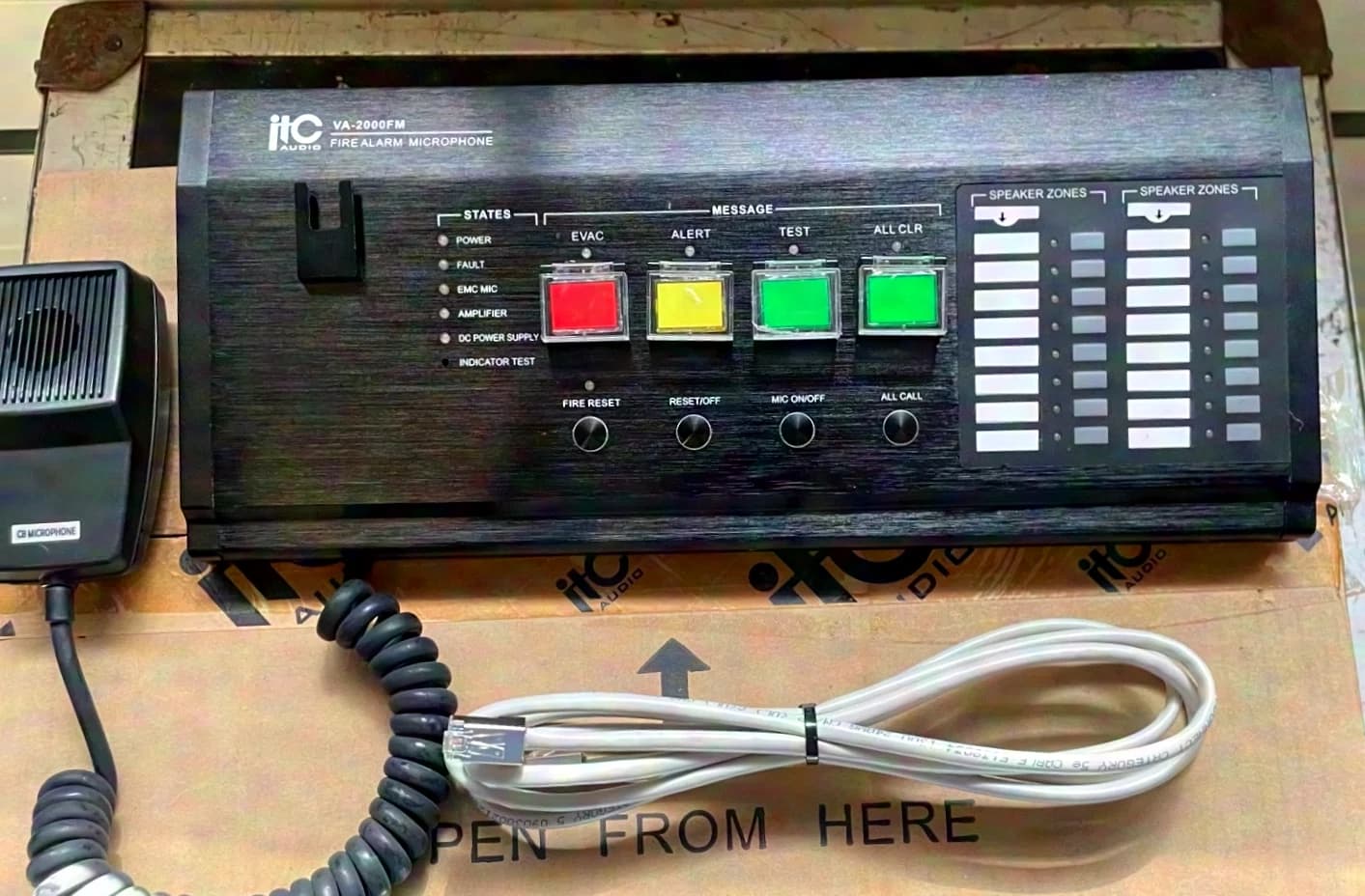 ITC Audio VA-2000FM Fire Alarm Microphone