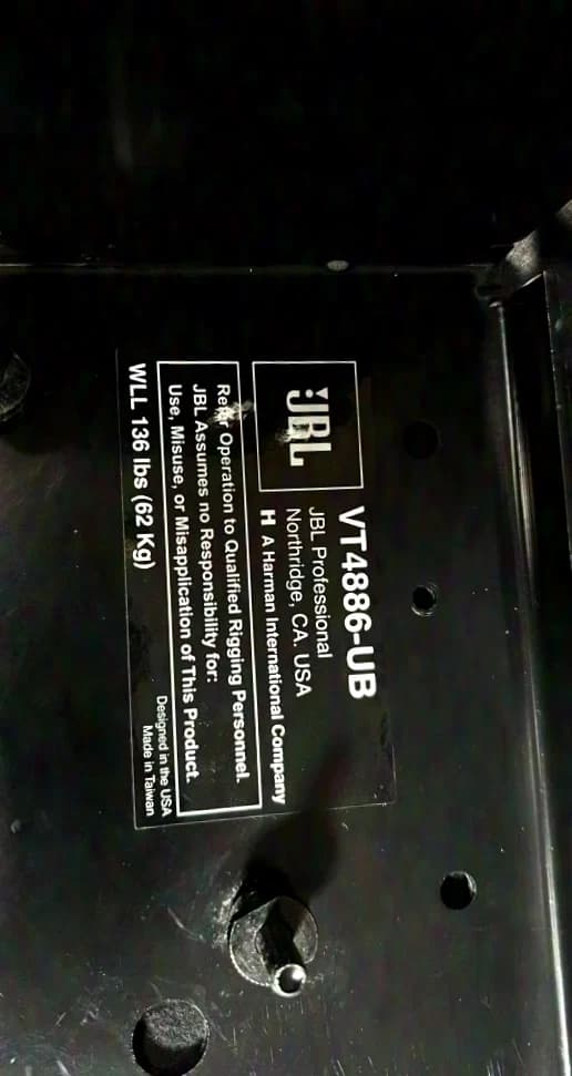 JBL VT4886-UB Flugrahmen