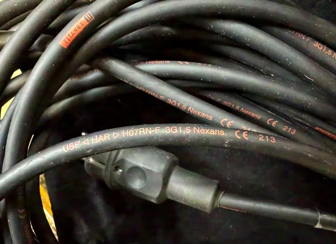 Kalthoff / Nexans Titanex - Schukokabel mit 3-fach Kupplung (5m - 20m)