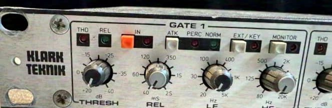 Klark Teknik DN514 Quad Noise Gate, 4-Kanalig, 1HE, Symm.