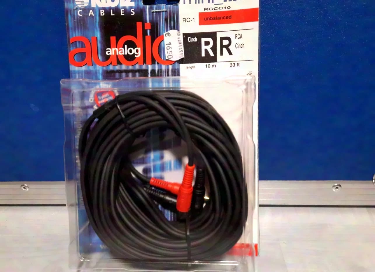 Klotz RCCC10 2x Cinch auf 2x Cinch 10m Kabel
