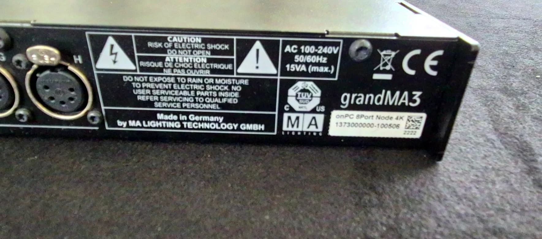 MA Lighting GrandMA3 onPC 8port Node 4k