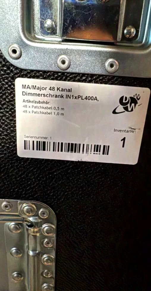 Major, MA Lightning, Amptown 48-Kanal Dimmerschrank PL400A Powerlock Verteilung, Hotpatchfeld