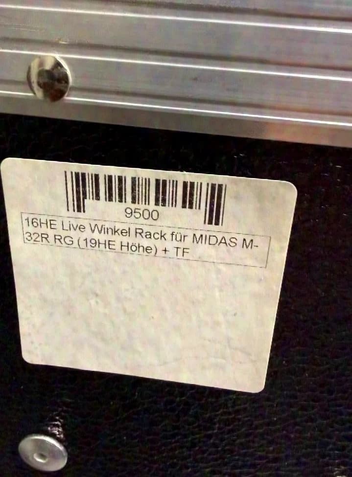 Mega Case Case M32R Midas 16HE 19Zoll