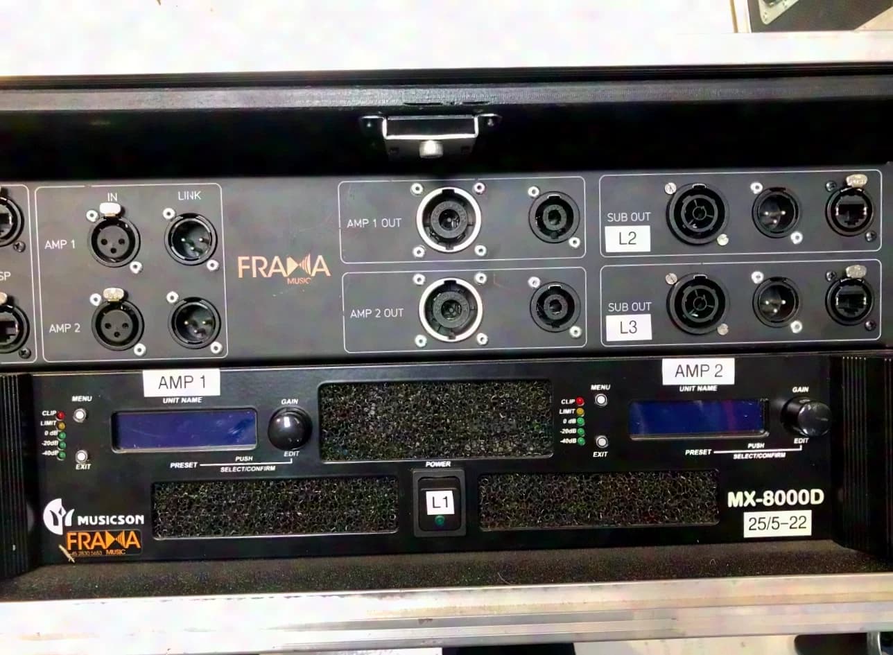 Musicson, Falcon 210 und BP-218 DA Musicson Line-Array-System