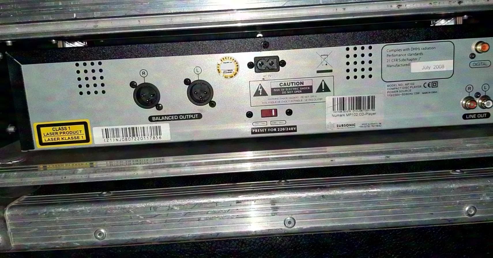 NUMARK MP-102 Professional MP3 CD Player
