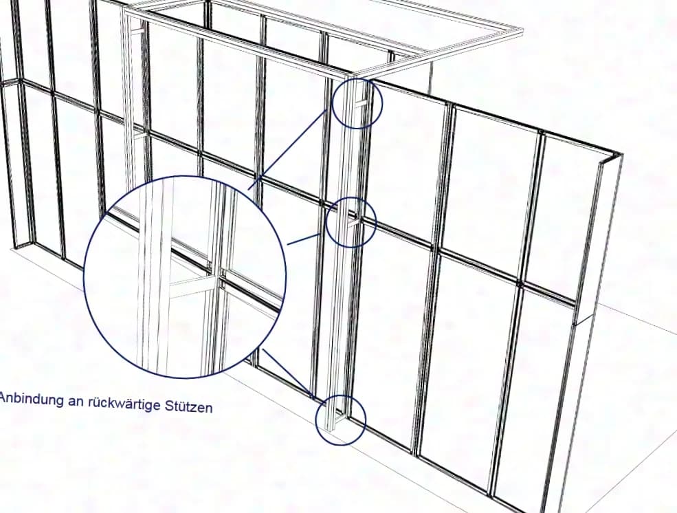OCTANORM Lichtkonstruktion für Messestände