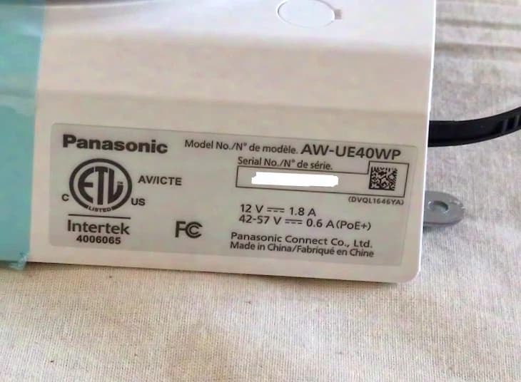 PANASONIC AW UE40 4K HDMI Pan Tilt Zoom LIVE STREAMING NDI HX HDTV IP Kamera